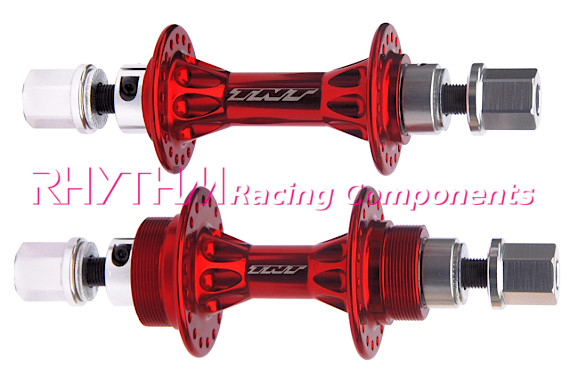 TNT Bicycles red Derringer hub set TNT Bicycles red Derringer hub set